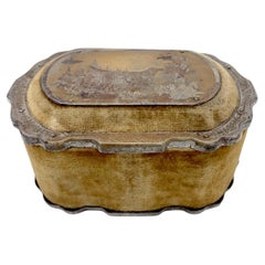 Used Box Dog Token Of Fidelity + Friendship Polished Steel Velvet Leather