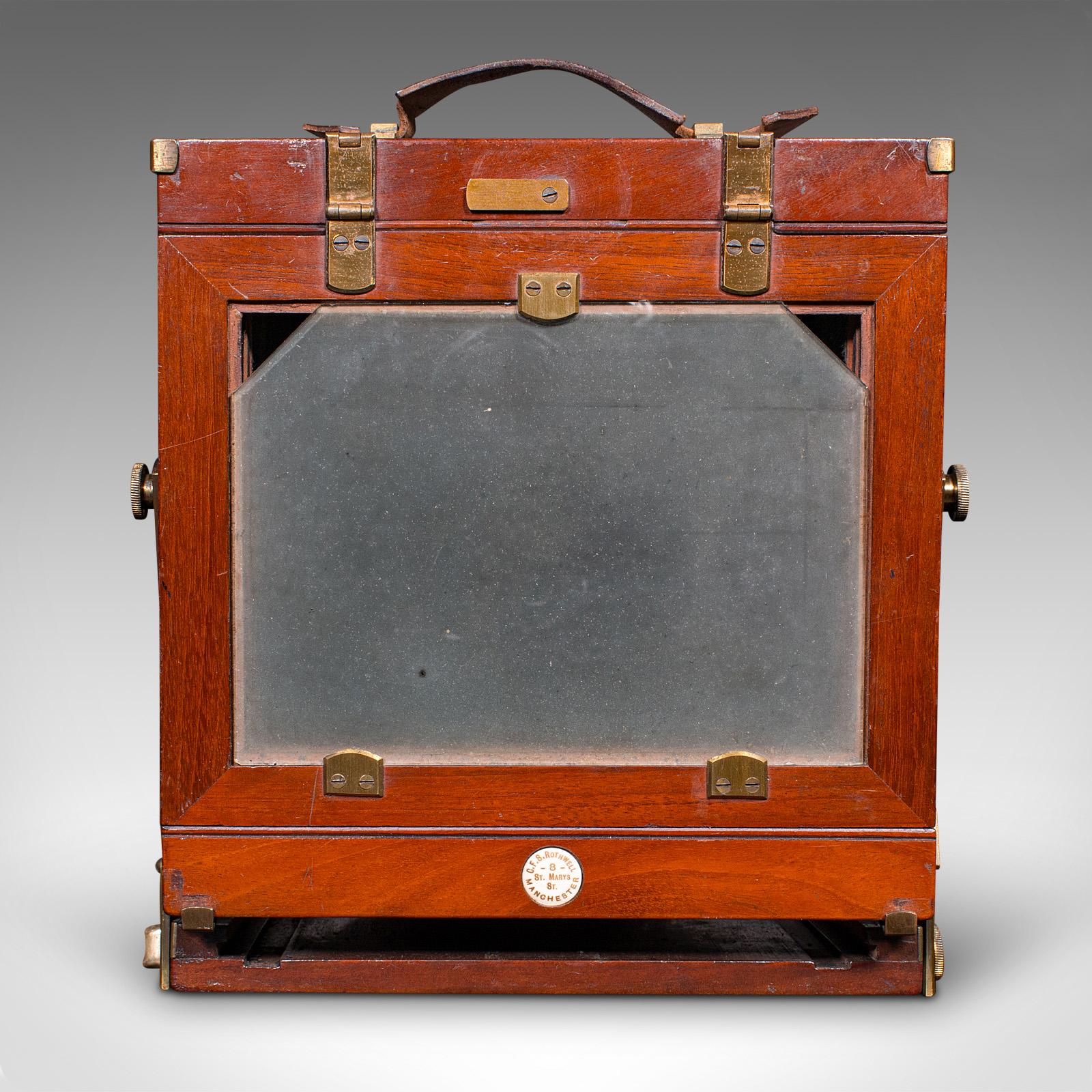 Antique Box Field Camera and Tripod, English, Accessories, Ornamental, Victorian In Good Condition For Sale In Hele, Devon, GB