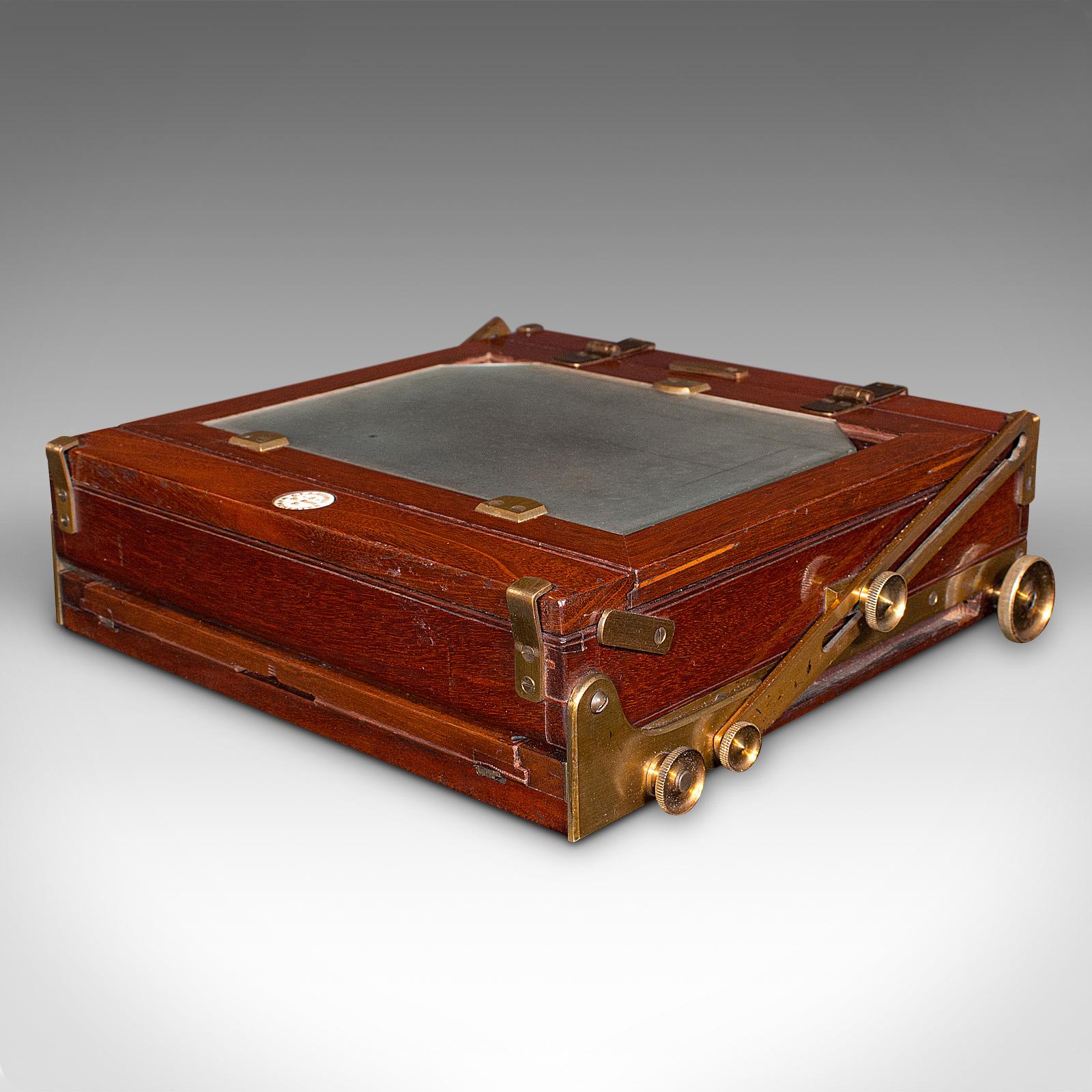 19th Century Antique Box Field Camera and Tripod, English, Accessories, Ornamental, Victorian For Sale