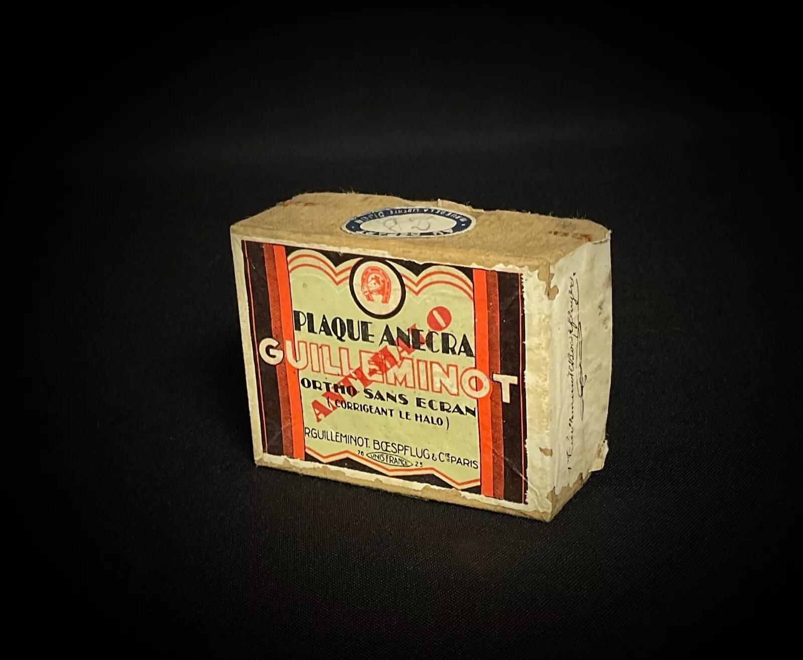 Français Boîte ancienne de 4 assiettes à photos Guilleminot Anecra - 2Y352 en vente