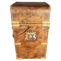 Used Box With Coat Of Arms 19th century