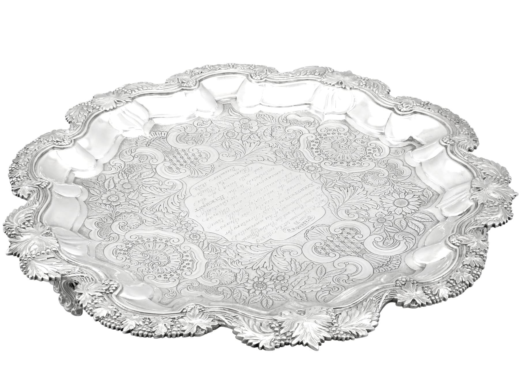 Indien Salière en argent coloniale indienne (1842), ancienne boîte. en vente