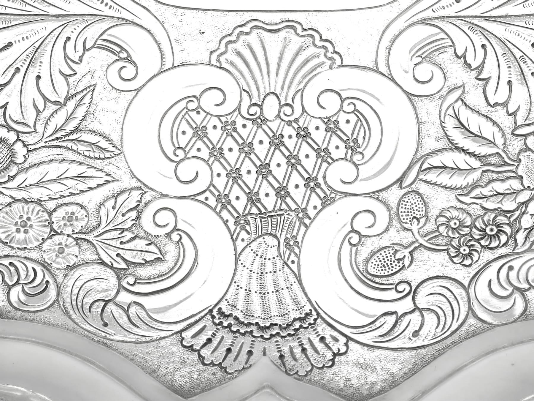 Salière en argent coloniale indienne (1842), ancienne boîte. en vente 1
