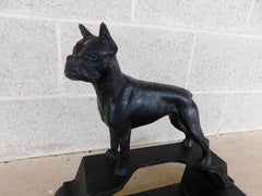 Antique Boxer Bull Dog Cast Iron Boot Scraper
