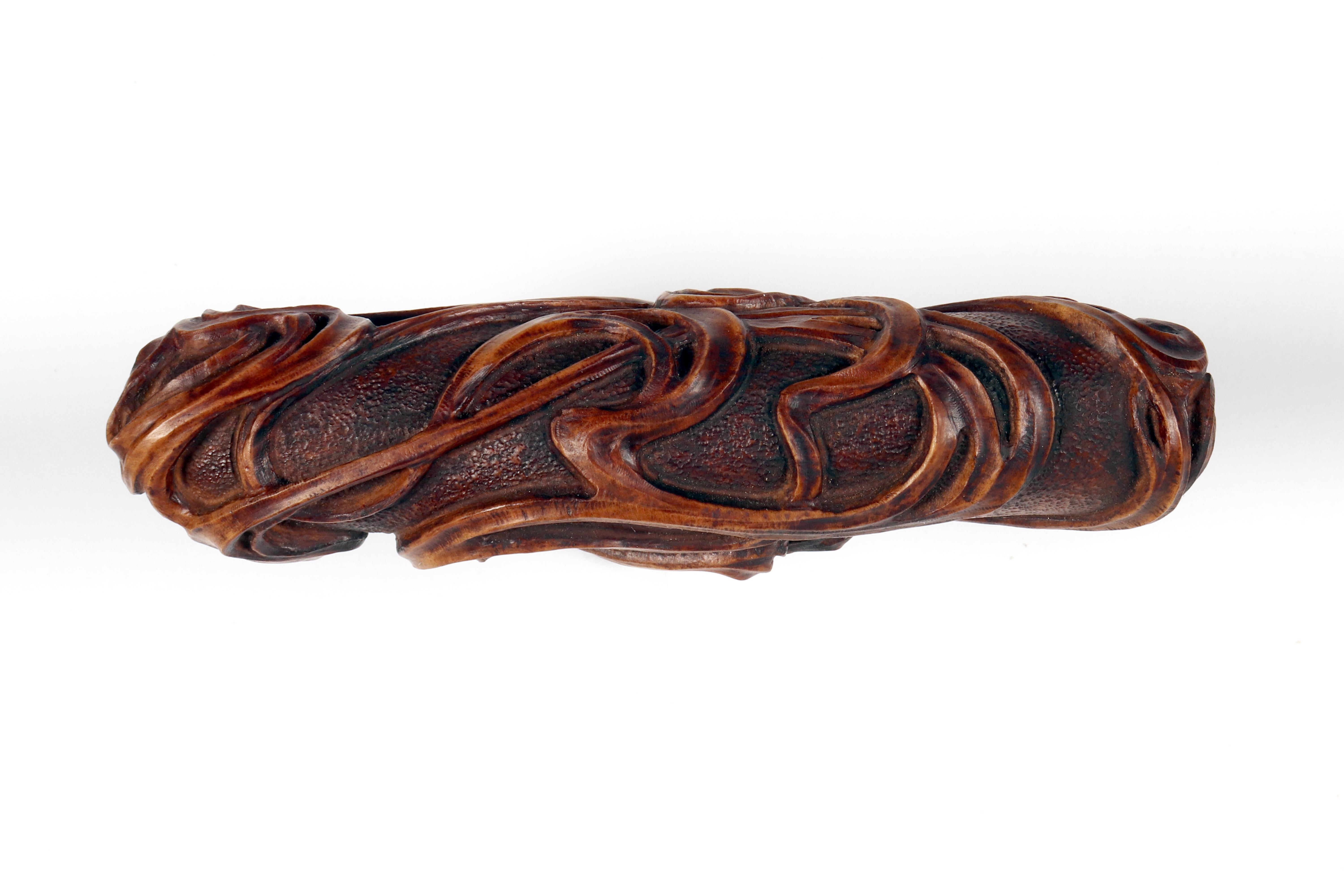 20th Century Antique boxwood Art Nouveau corkscrew, France 1900. For Sale