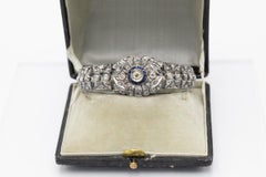 Bracelet antique d'époque Arte Déco, richement serti de diamants