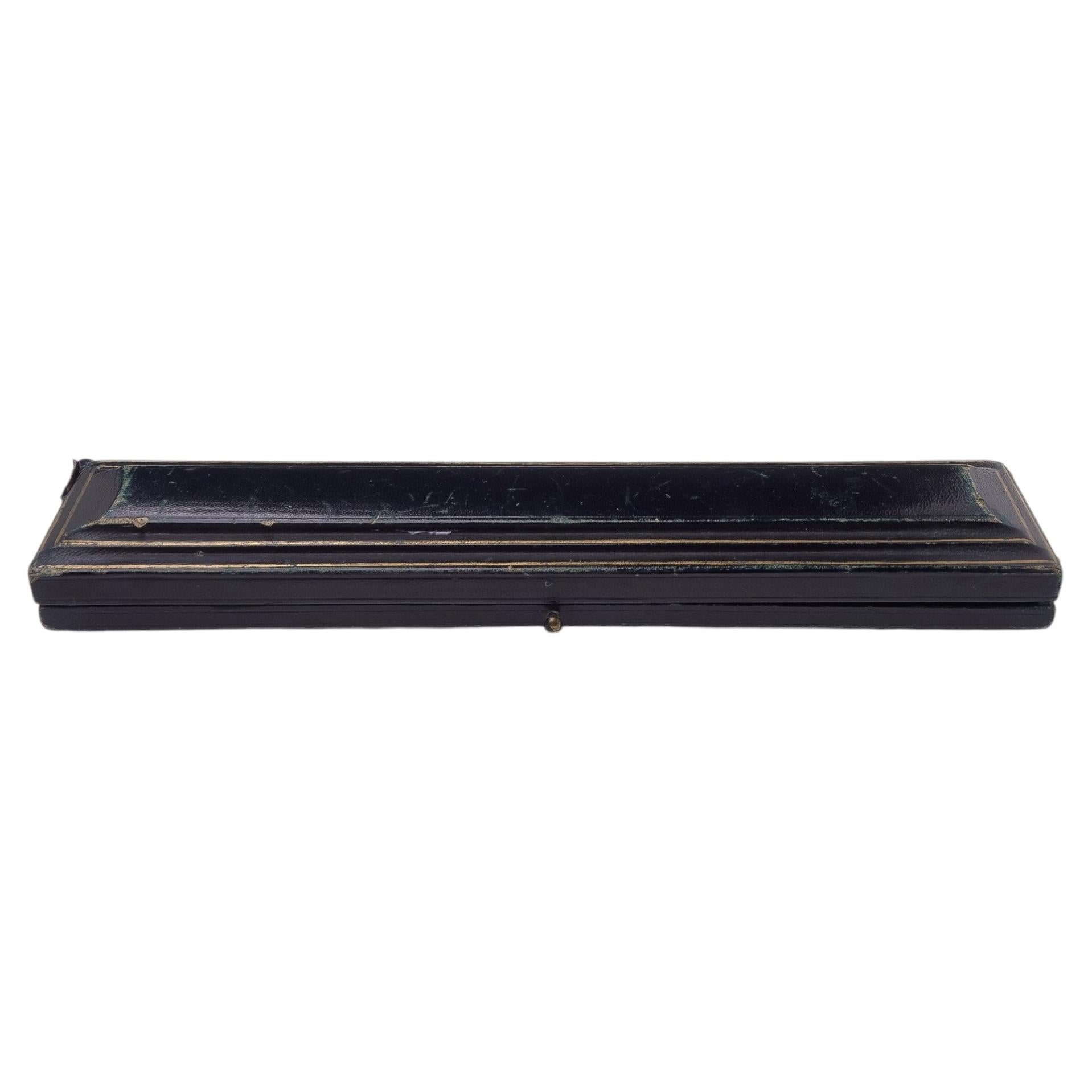 20th Century Antique Leather Presentation Box for Bracelet or Watch For Sale