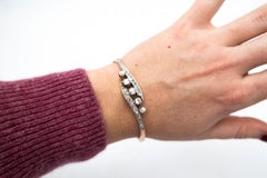 Antique bracelet with approx. 1.90ct of diamonds, Great Britain, late 19th centu