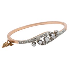Bracciale antico con circa 1,90 carati di diamanti, Gran Bretagna, fine XIX secolo