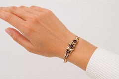 Antique bracelet with rubies, natural pearls and diamonds, Scandinavia, 1910s.