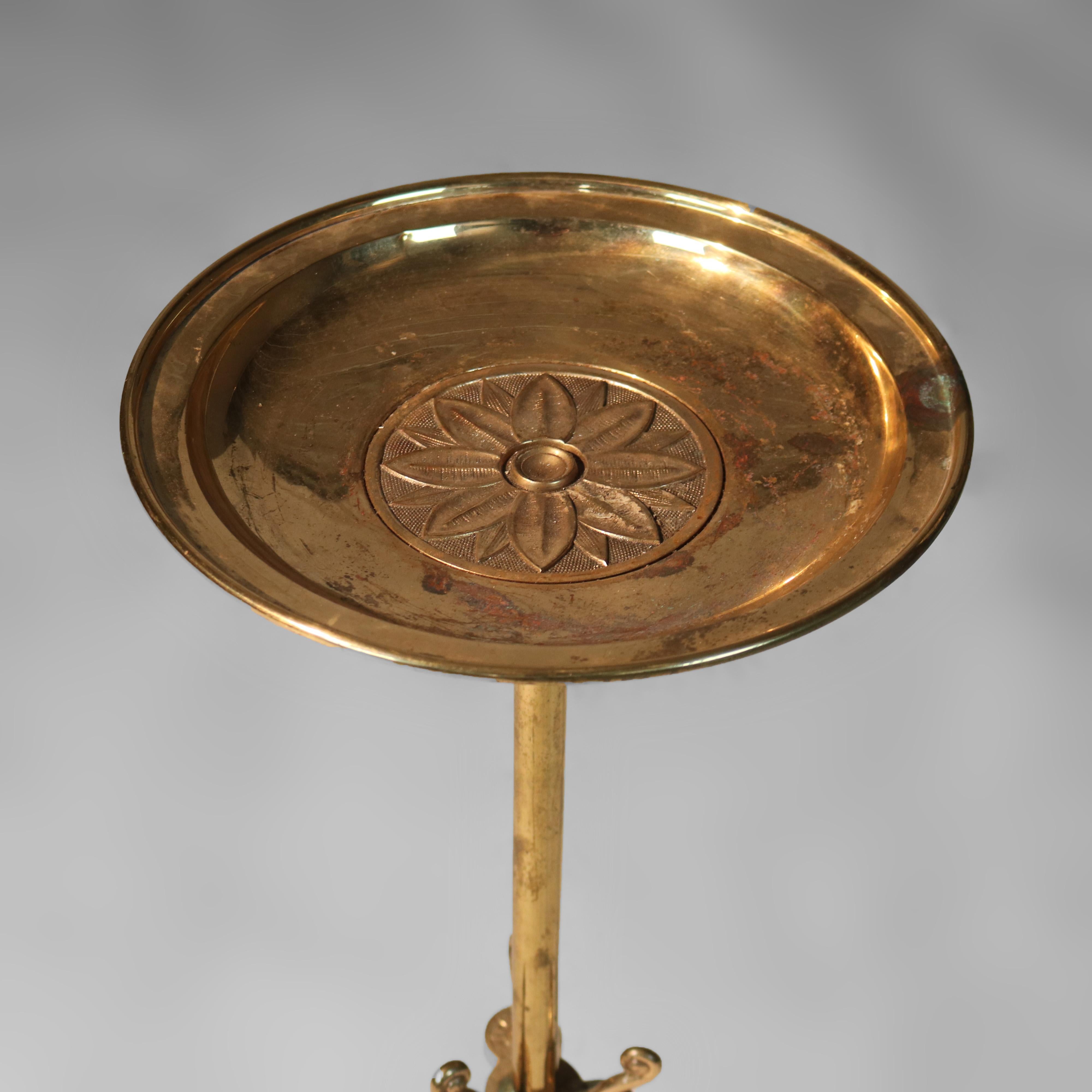 Antique Bradley & Hubbard Charles Parker Style Aesthetic Movement Brass Calling Card Stand C1870

Measures - 30.25