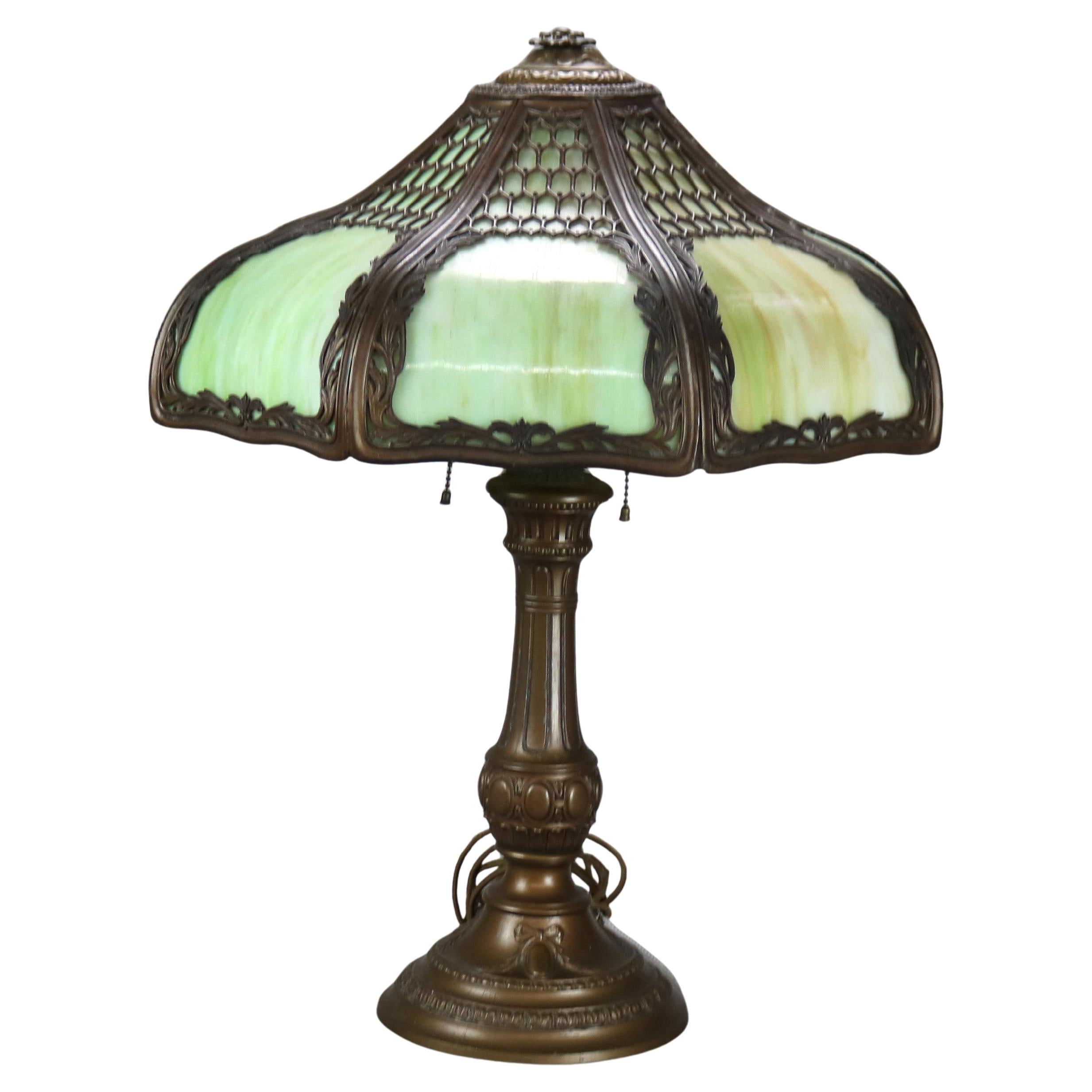 When were Bradley and Hubbard lamps made?