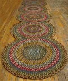 Antique Braided American Rug