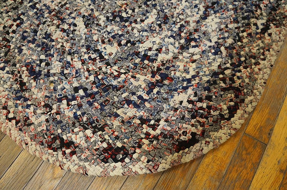 Antiker geflochtener Teppich (amerikanisch) im Angebot