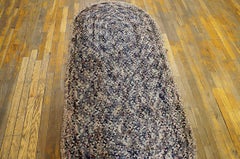 A Pretty Vintage Handmade Multicolor Background Color American Braided Rug