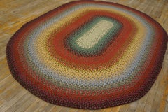 1930s American Braided Rug ( 6'1" x 8'2" - 185 x 249 cm )