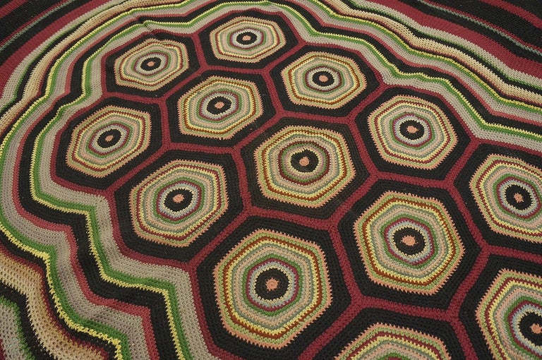 Antique Braided Rug For Sale at 1stDibs