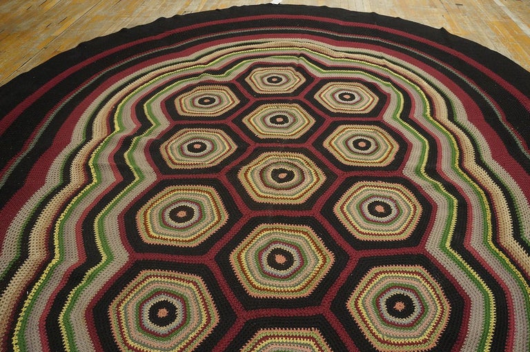 Antique Braided Rug For Sale at 1stDibs