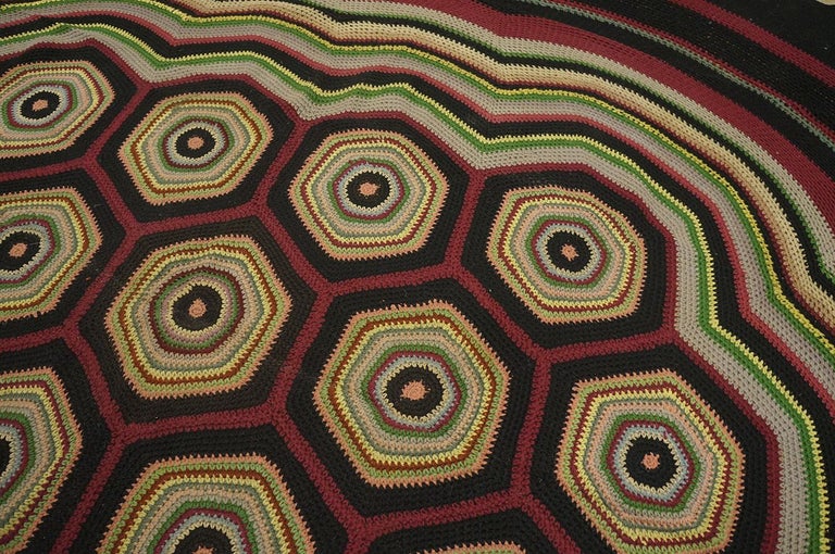 Antique Braided Rug For Sale at 1stDibs