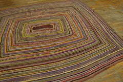 Tapis tressé américain des années 1930 ( 8')  x 8' - 245 x 245 )