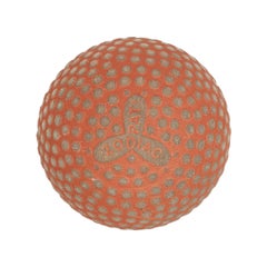 Antique Bramble Pattern Golf Ball 'Martins Zodiac' Rubber Core, circa 1900
