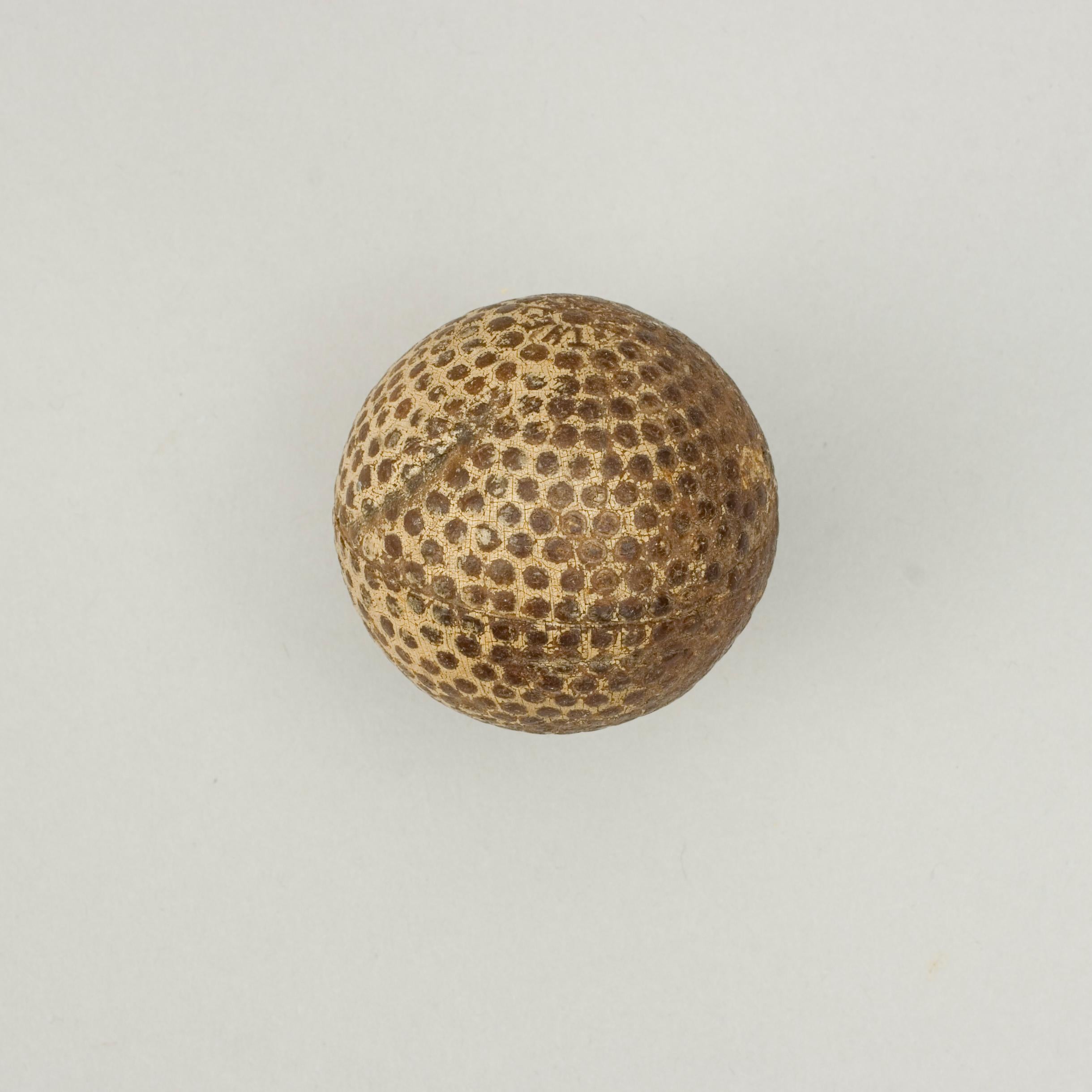 Antique Bramble Pattern Golf Ball, the Colonel For Sale 1