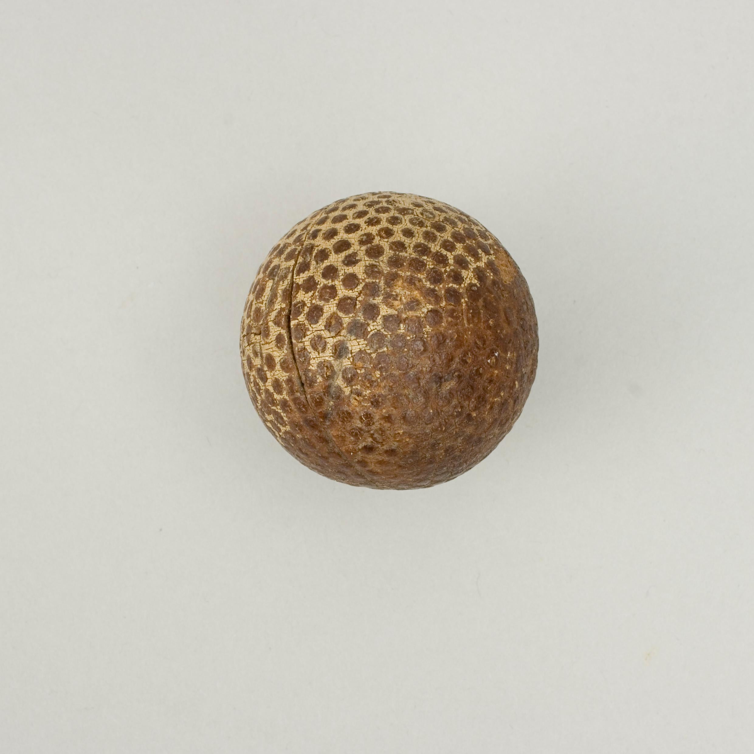 Early 20th Century Antique Bramble Pattern Golf Ball, the Colonel For Sale