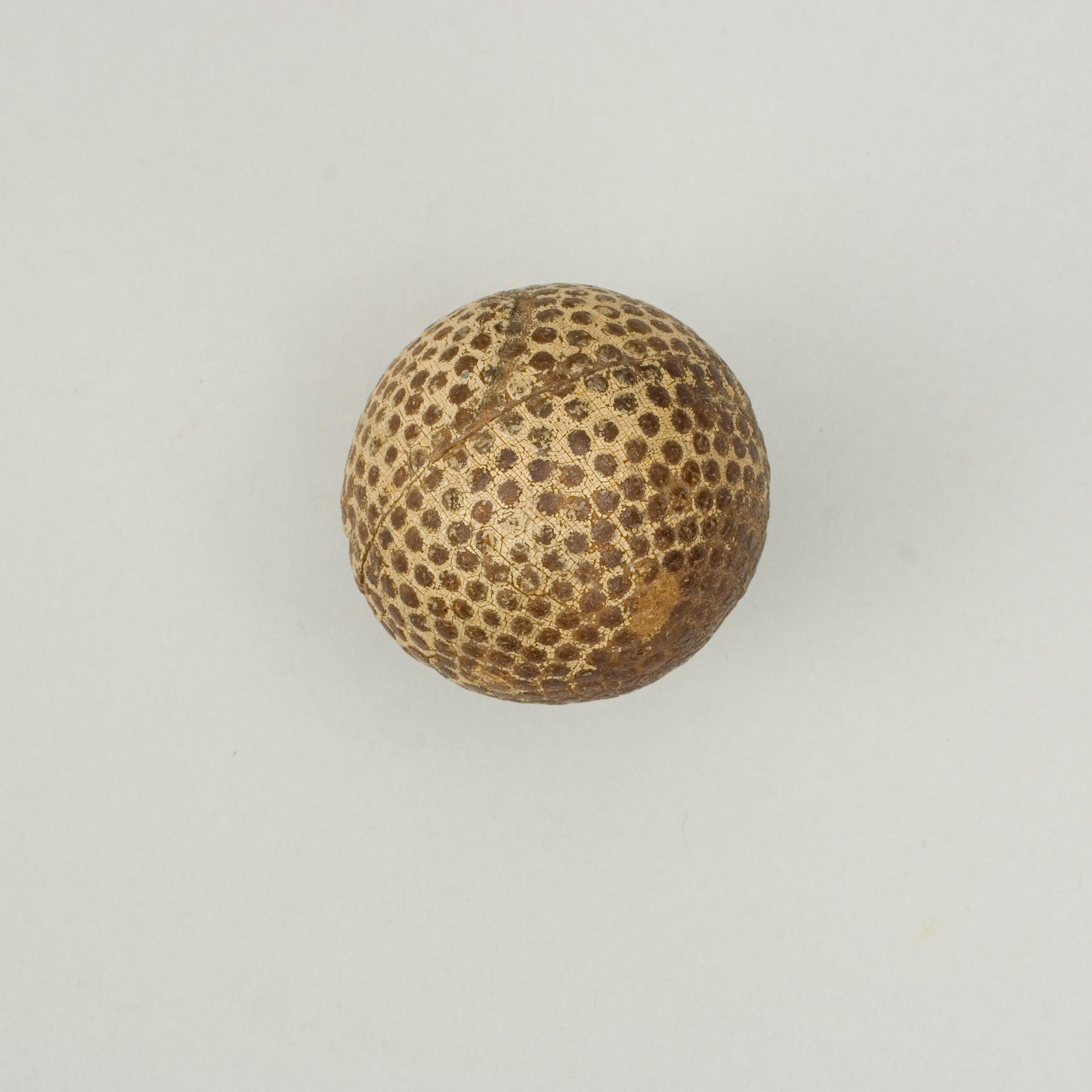 Rubber Antique Bramble Pattern Golf Ball, the Colonel For Sale