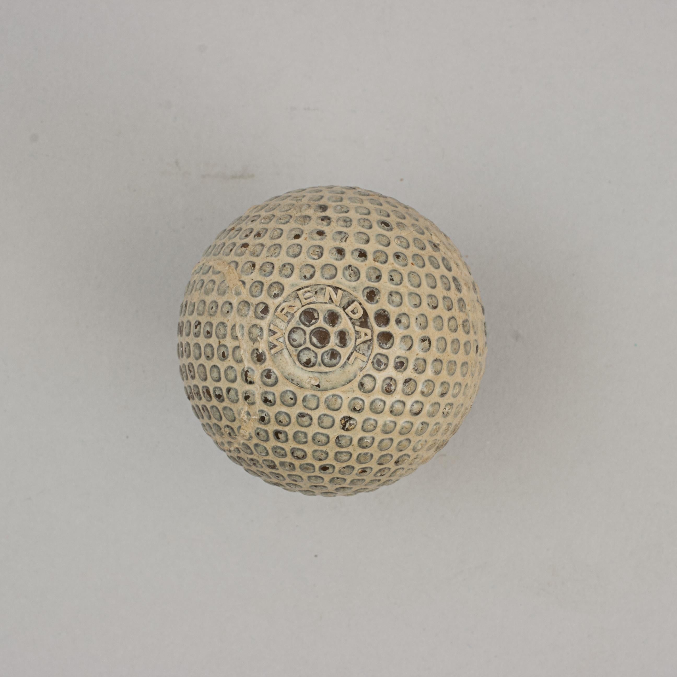 Antique Bramble Pattern Wrendal Golf Ball For Sale 4