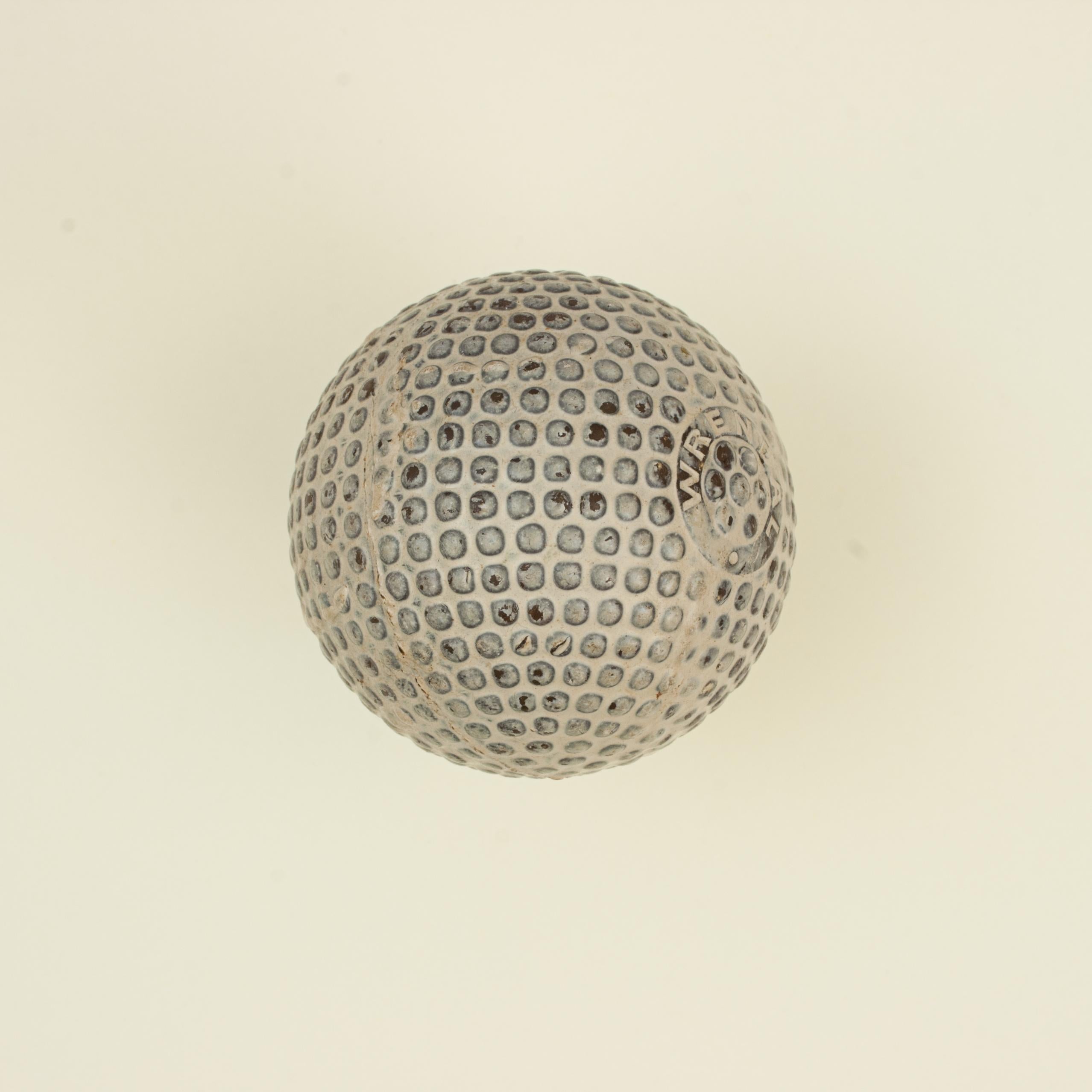 British Antique Bramble Pattern Wrendal Golf Ball For Sale
