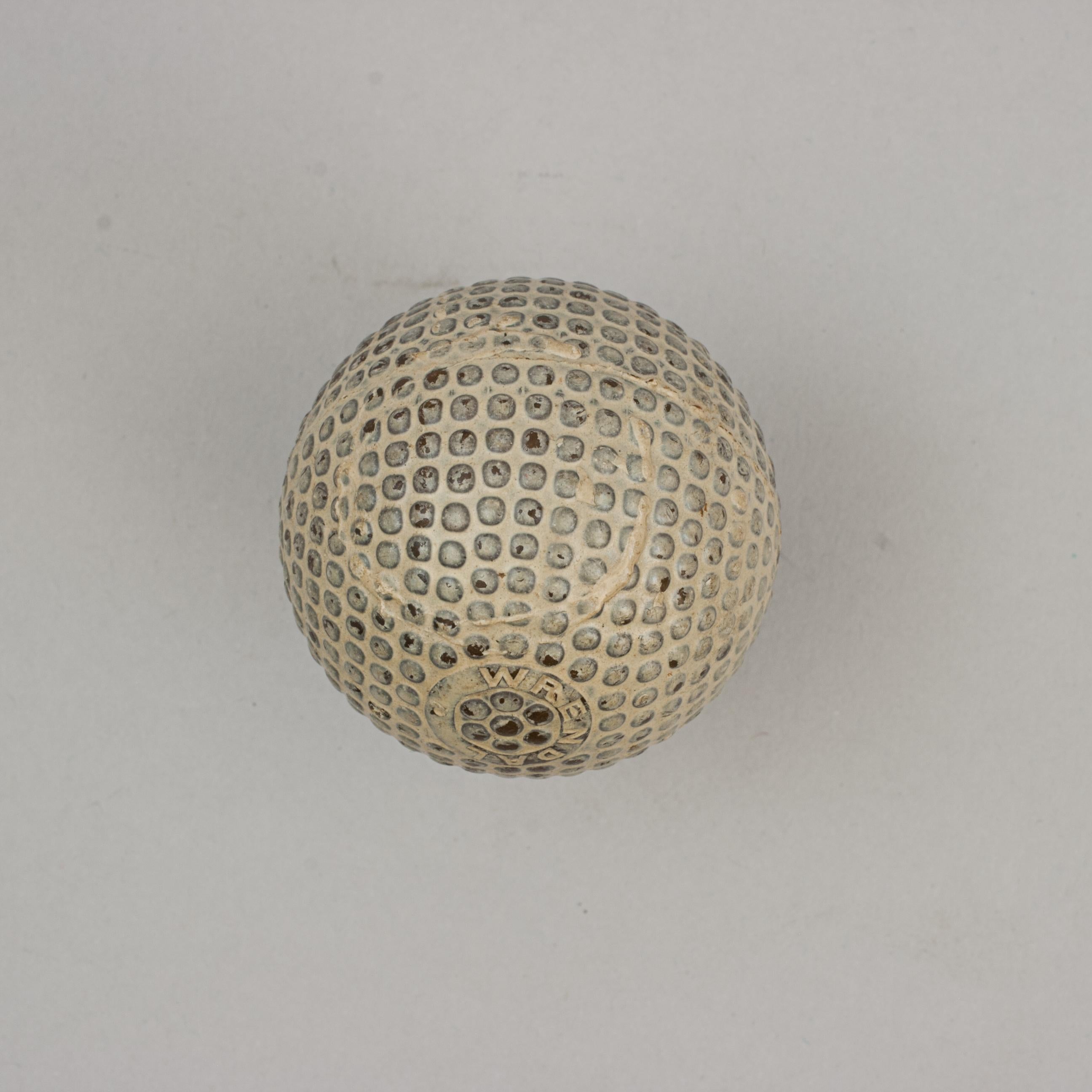 20th Century Antique Bramble Pattern Wrendal Golf Ball For Sale