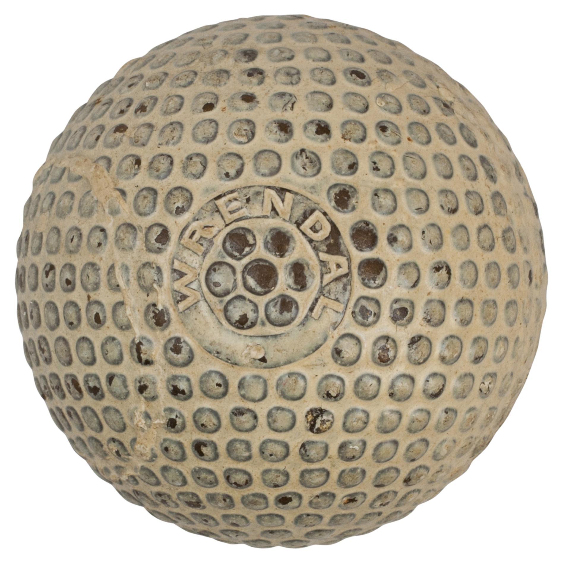 Antique Bramble Pattern Wrendal Golf Ball For Sale