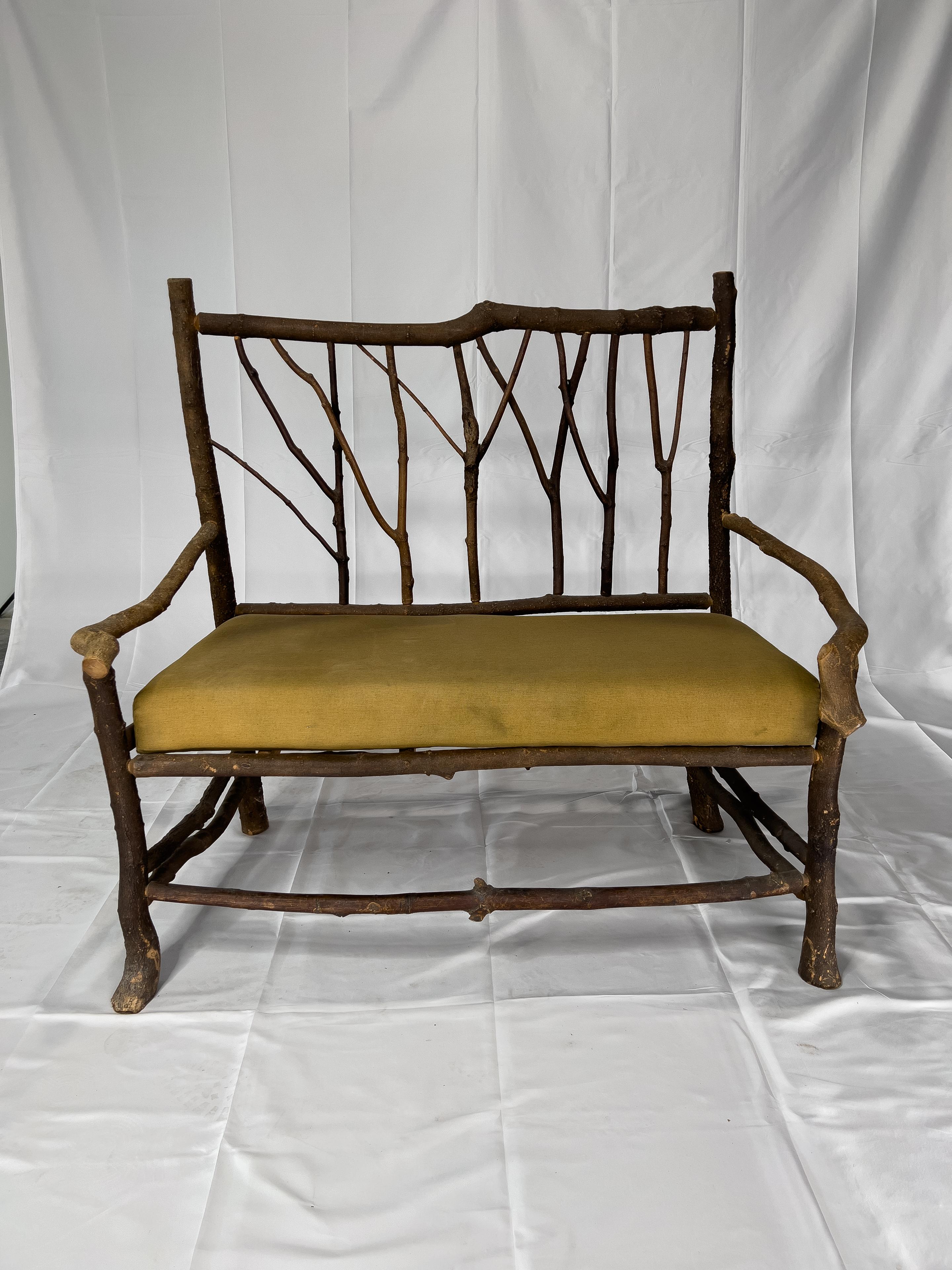 American Antique Branch Form Bench;  1 of 2