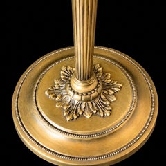 Early 20th Century Brass Three Arm Neoclassical Candelabra Standing Lamp