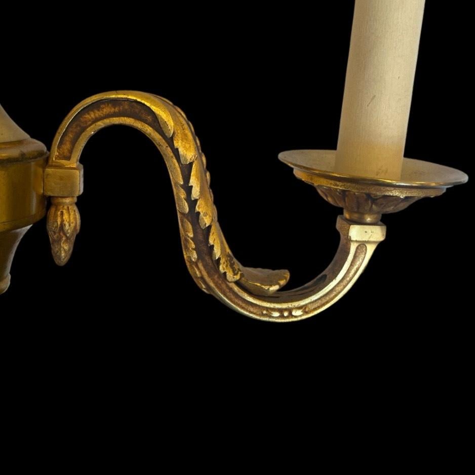 XIXe siècle Lampadaire 3 lampes en laiton antique en vente