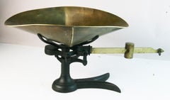 Antique Brass and Cast Iron Grocery Scale/ Garden Planter by Fairbanks