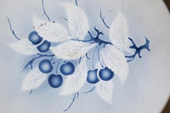 Antique Brass and Ceramic Tray with Handles - 1950s/1960s Elegance