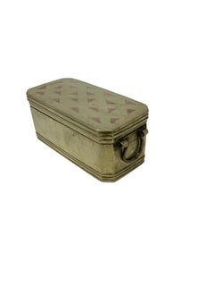 Antique Brass and Copper inlaid Betel Nut Box