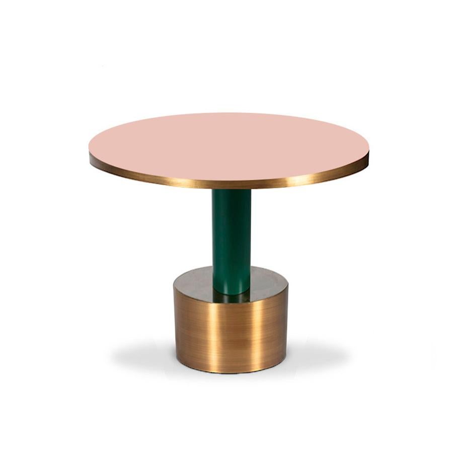 emerald green side table