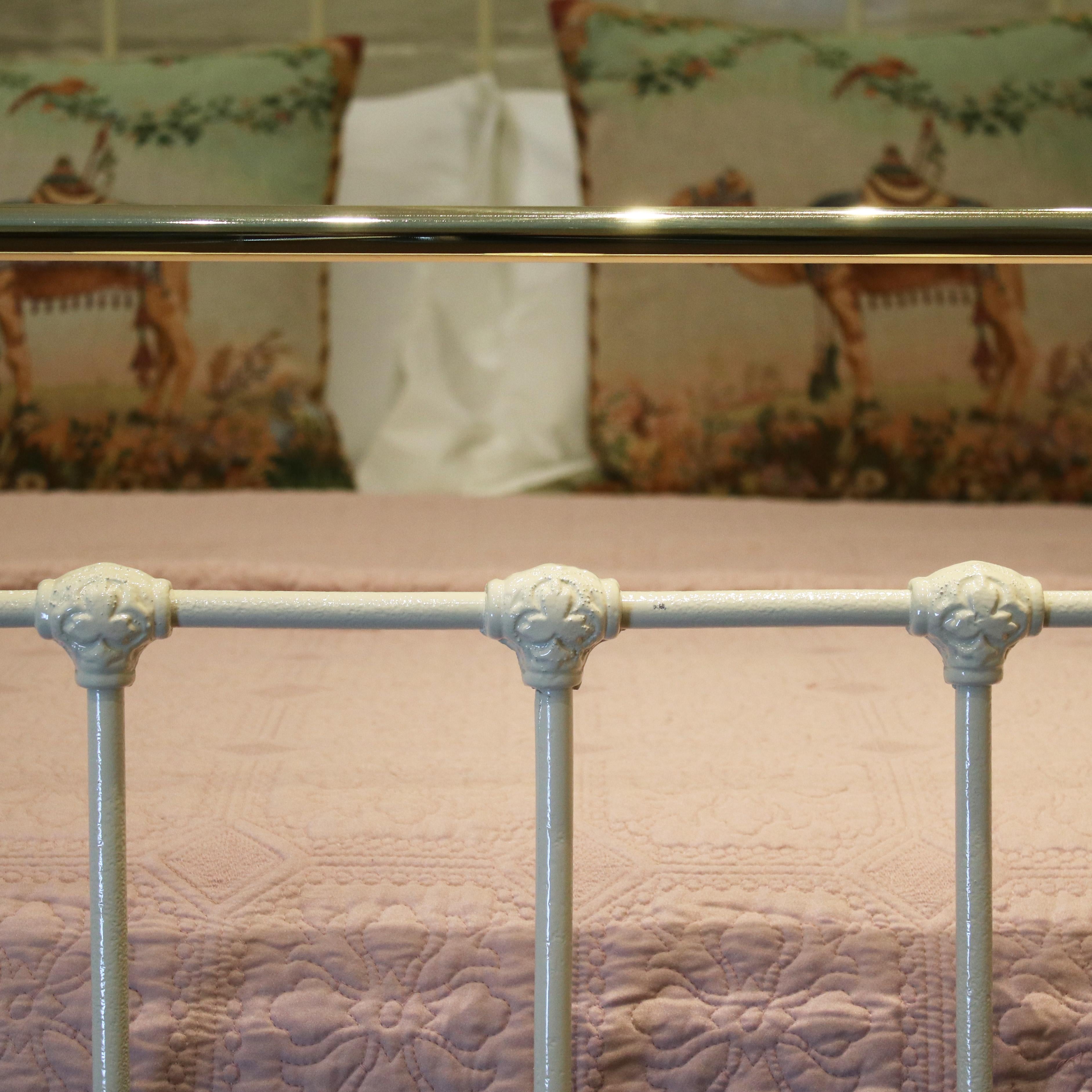 Victorian Double Antique Bed in Cream, MD72