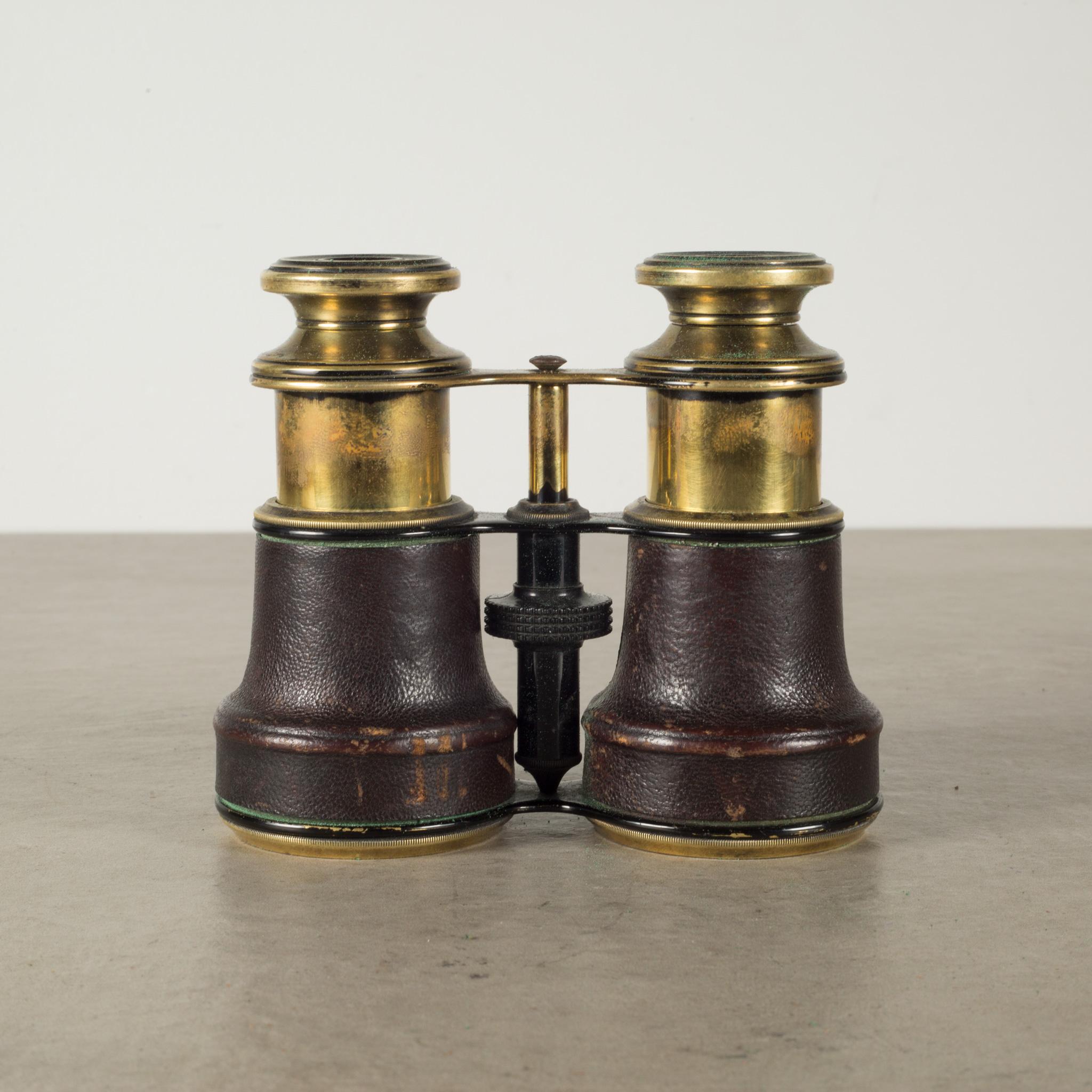 vintage brass binoculars