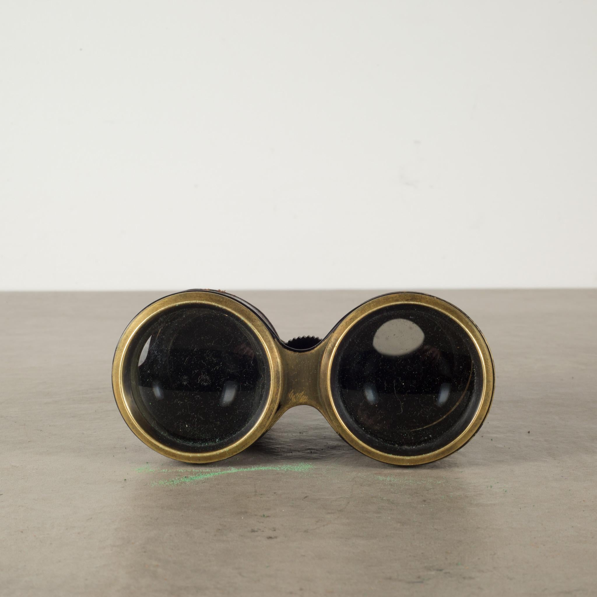Antique Brass and Leather Binoculars c.1900-1940 In Good Condition In San Francisco, CA
