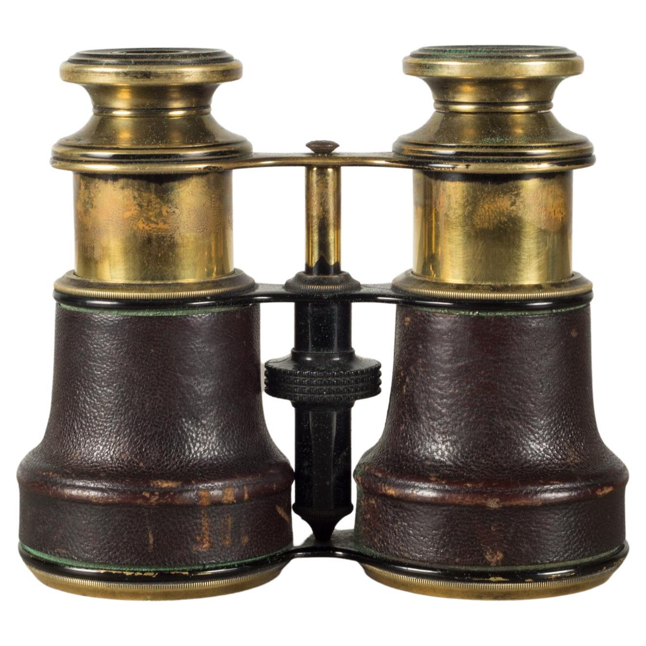 Antique Brass and Leather Binoculars c.1900-1940