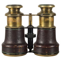 Antique Brass and Leather Binoculars c.1900-1940