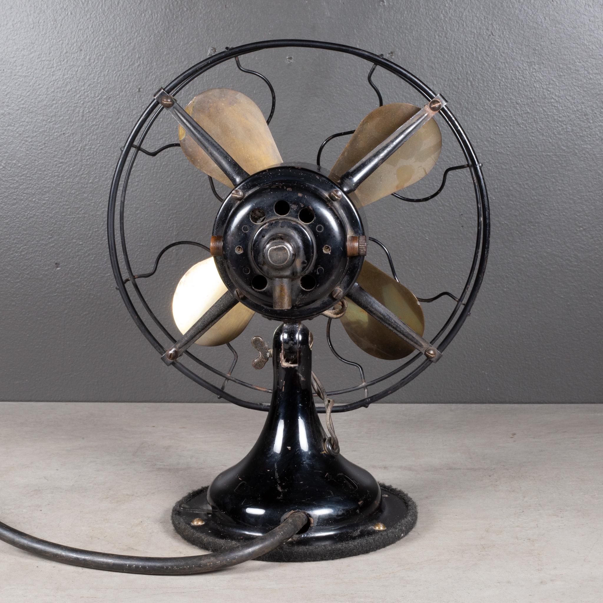 Industrial Antique Brass and Metal Western Electric Fan c.1920