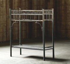 Antique Brass Art Deco Umbrella Stand in the Style of Josef Hoffmann