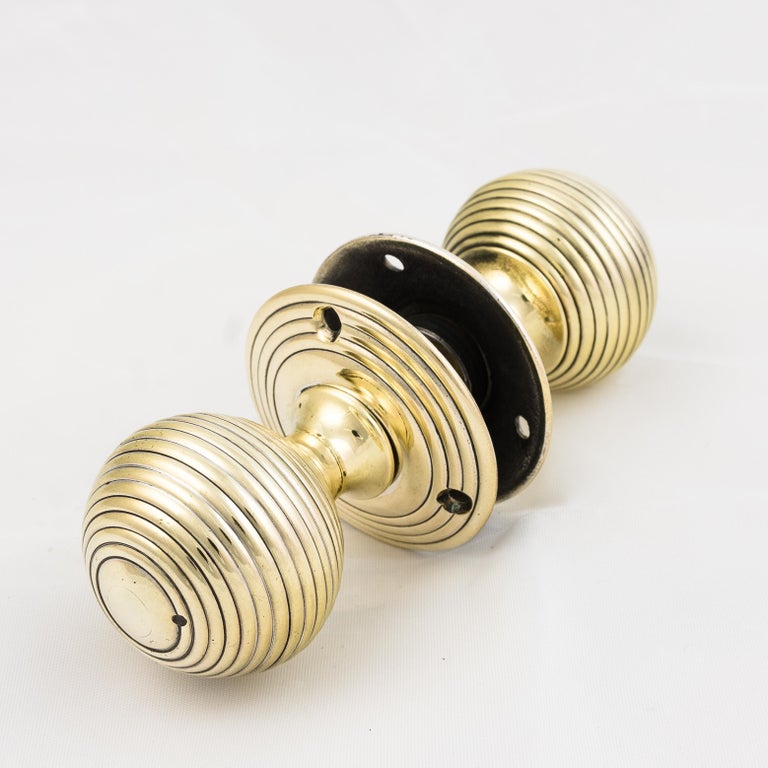 Antique Brass Beehive Door Knobs at 1stDibs beehive brass door knobs
