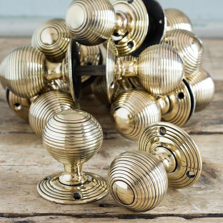 Antique Brass Beehive Door Knobs at 1stDibs beehive brass door knobs