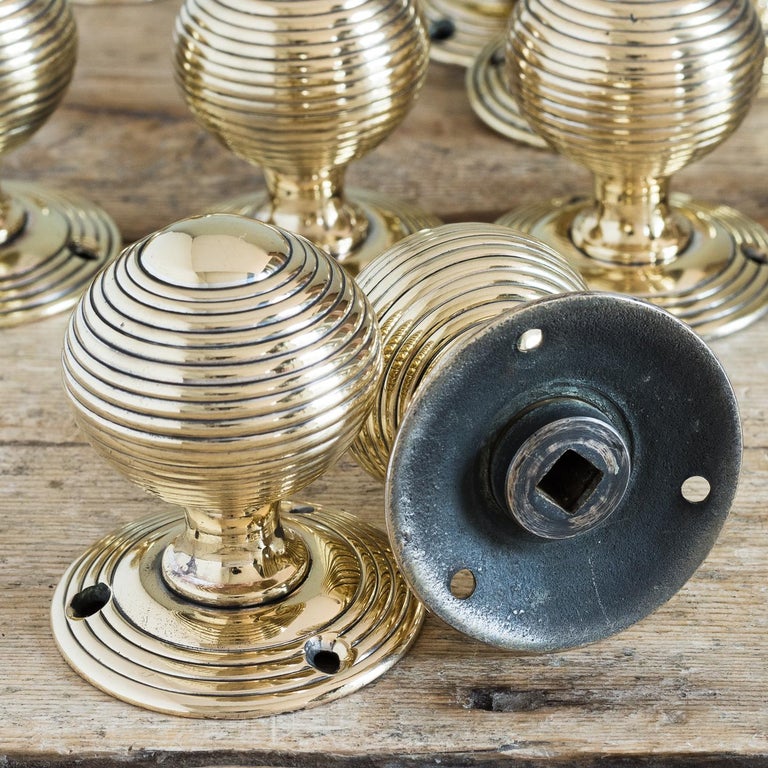 Antique Brass Beehive Door Knobs at 1stDibs beehive brass door knobs