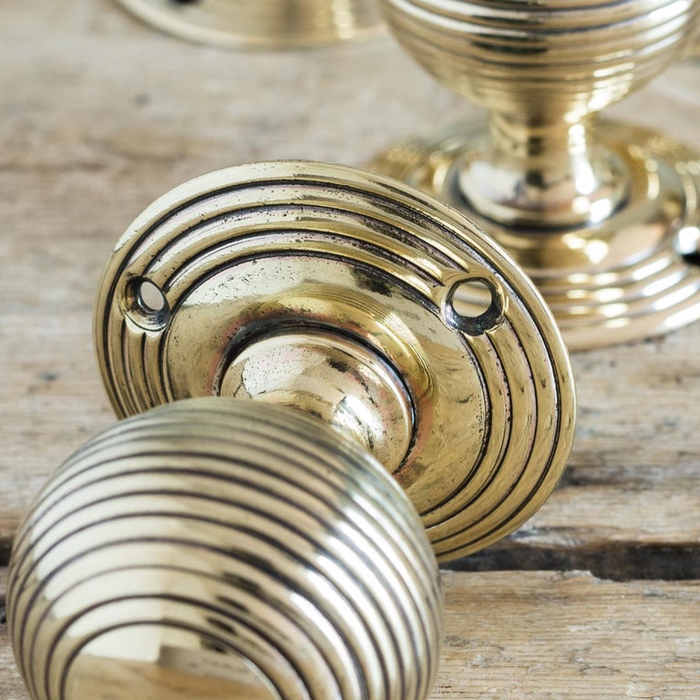 Antique Brass Beehive Door Knobs at 1stDibs beehive brass door knobs